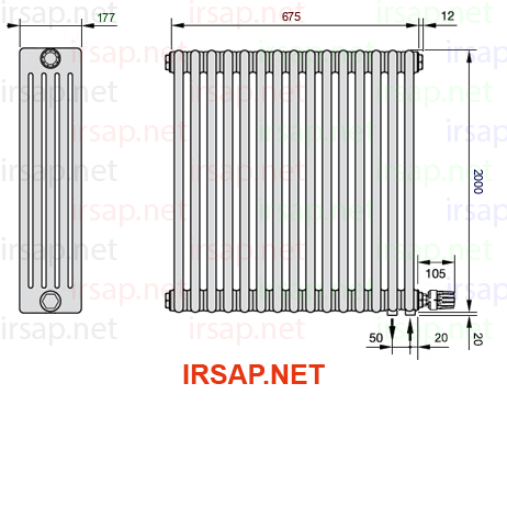 Радиатор IRSAP Tesi 52000/15 T26 CL 01